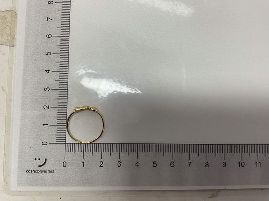anillo oro 18k con circonita 
