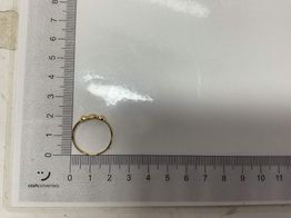 anillo oro 18k con circonita 