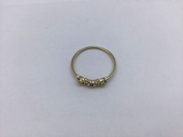 anillo oro 18k con circonita 