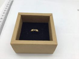 anillo oro 18k con circonita 