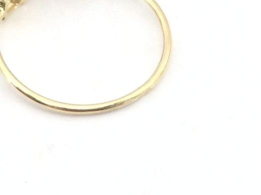 anillo oro 18k con circonita 