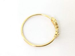 anillo oro 18k con circonita 