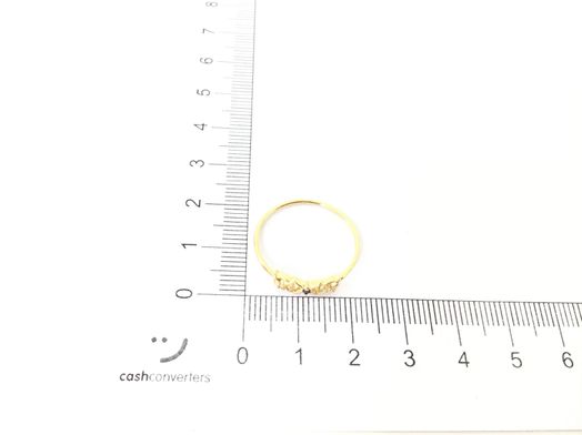 anillo oro 18k con circonita 