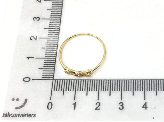 anillo oro 18k con circonita 