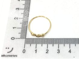 anillo oro 18k con circonita 