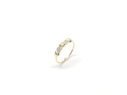 anillo oro 18k con circonita 