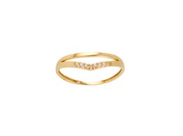 anillo oro 18k con circonita 