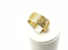 anel ouro 18k con sem pedra 