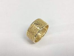 anel ouro 18k con sem pedra 