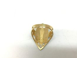 anillo oro 18k con circonita 