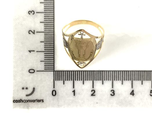anillo oro 18k con circonita 