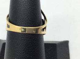 anillo oro 18k con circonita 