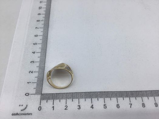 anillo oro 18k con circonita 