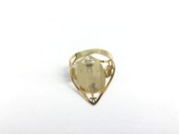 anillo oro 18k con circonita 
