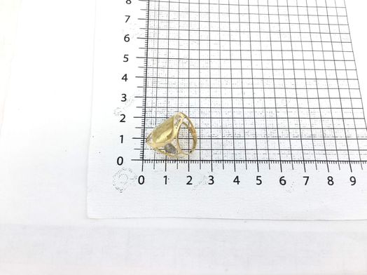 anillo oro 18k con circonita 