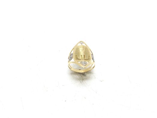 anillo oro 18k con circonita 