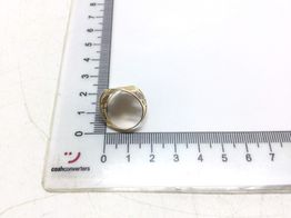 anillo oro 18k con circonita 