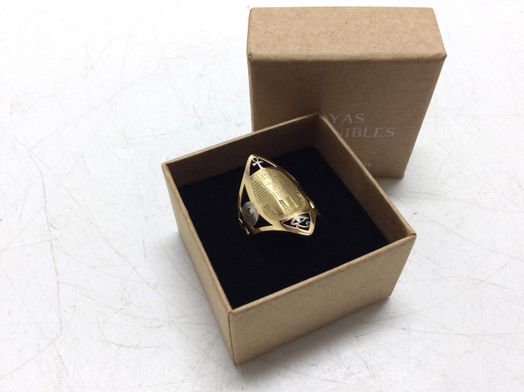 anillo oro 18k con circonita 