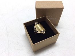 anillo oro 18k con circonita 
