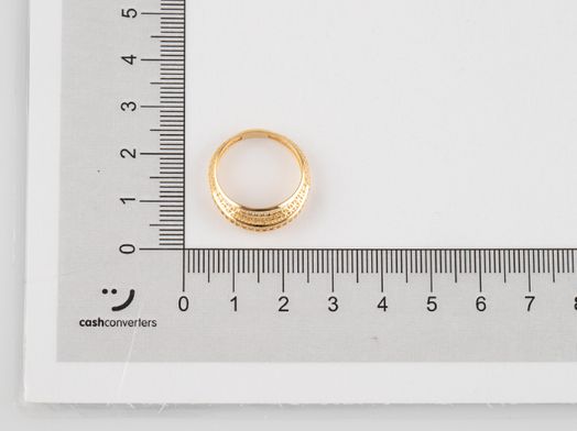 anillo oro 18k con circonita 