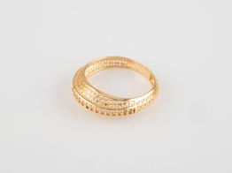 anillo oro 18k con circonita 