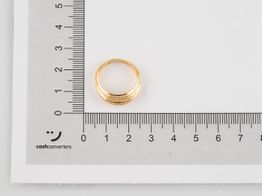 anillo oro 18k con circonita 