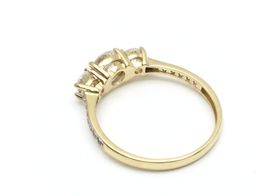 anillo oro 18k con circonita 