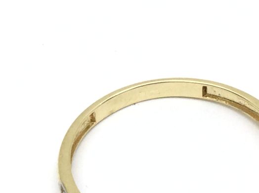 anillo oro 18k con circonita 