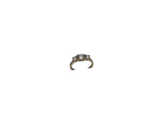 anillo oro 18k con circonita 