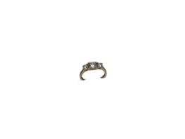 anillo oro 18k con circonita 