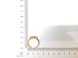 anillo oro 18k con circonita 
