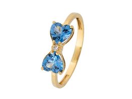 anillo oro 18k con circonita 