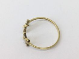 anillo oro 18k con circonita 
