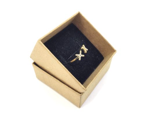 anillo oro 18k con circonita 