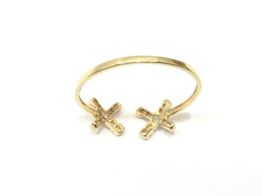 anillo oro 18k con circonita 