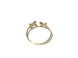 anillo oro 18k con circonita 