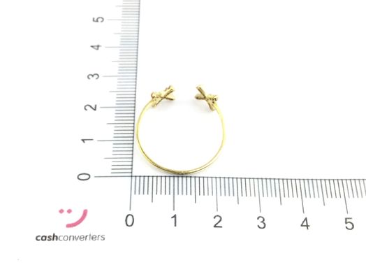 anillo oro 18k con circonita 