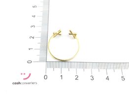 anillo oro 18k con circonita 