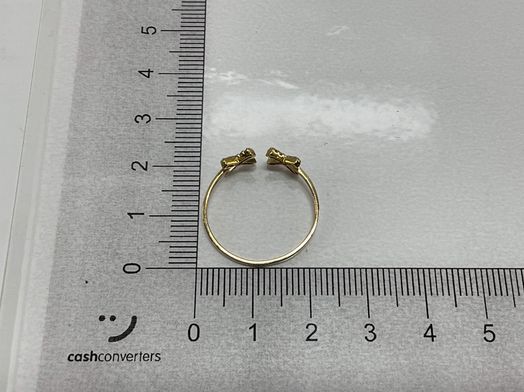 anillo oro 18k con circonita 