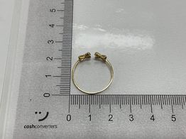 anillo oro 18k con circonita 