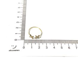 anillo oro 18k con circonita 
