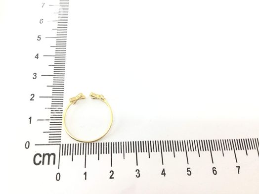 anillo oro 18k con circonita 
