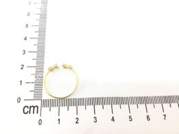 anillo oro 18k con circonita 