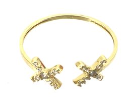 anillo oro 18k con circonita 