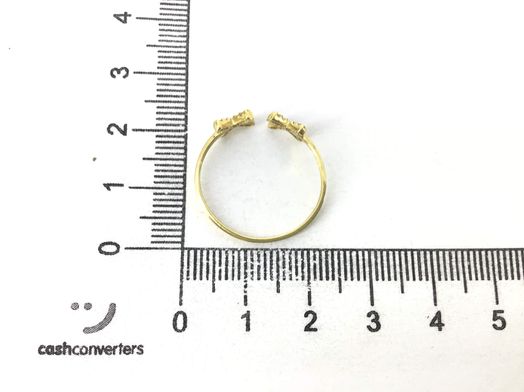 anillo oro 18k con circonita 