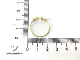 anillo oro 18k con circonita 