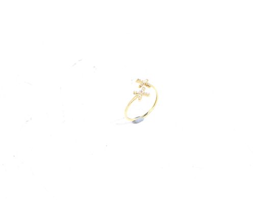 anillo oro 18k con circonita 