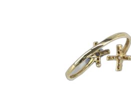 anillo oro 18k con circonita 
