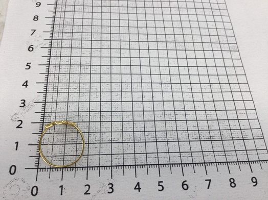 anillo oro 18k con circonita 