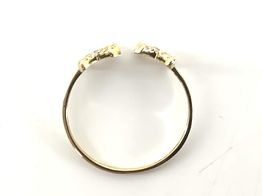 anillo oro 18k con circonita 